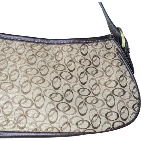 Vintage Y2K Brown Canvas Shoulder Bag