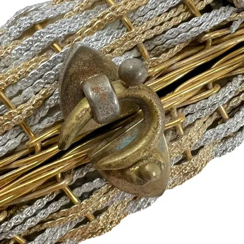 KORET Vintage 60’s Gold & Silver Woven Metal Handbag