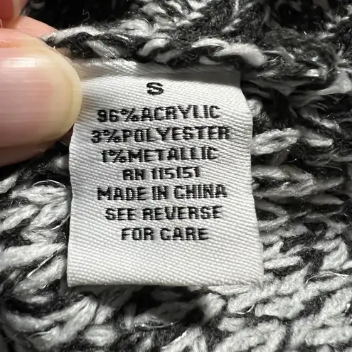 Jaye.e Turtleneck Chunky Knit Sweater Size Small Cozy Winter Minimalist Neutral Gray - Image 5