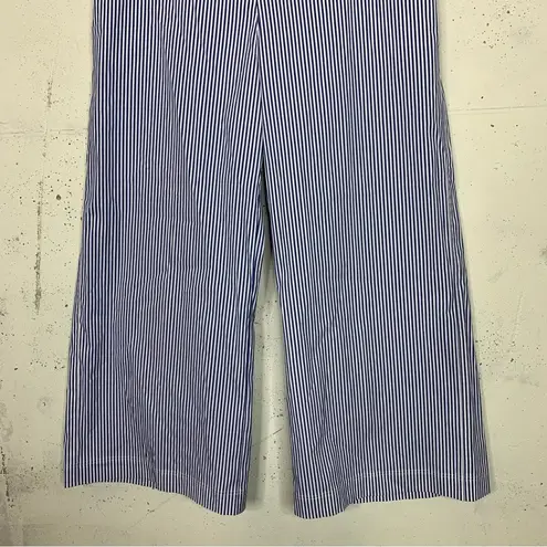 Lafayette 148  Wide Leg Stripe Tie Waist Trouser Pants Size 6