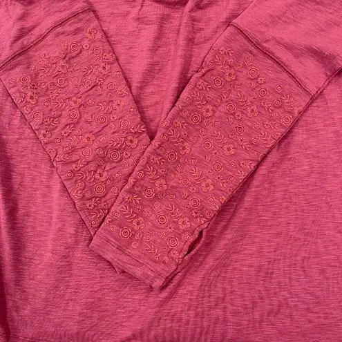 Aventura Clothing McIntyre 1/4 Zip Embroidered Pullover, Earth Red, Med