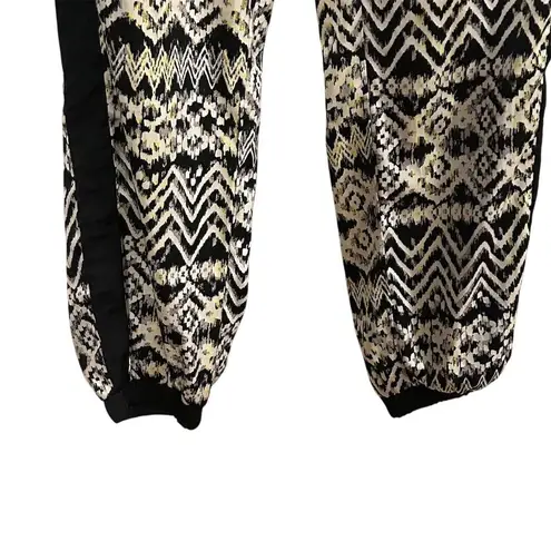 Princess Vera Wang Women's Geometric Lounge Pants Black Size L Size L