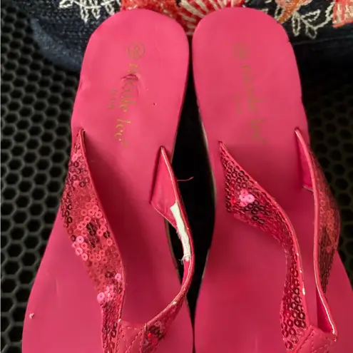 Nicole Lee Pink wedge Sandals