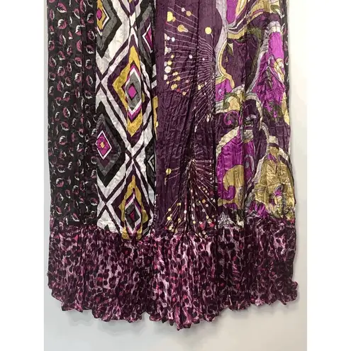 American Rag  Multi Print Silk Feel Skirt Size Medium