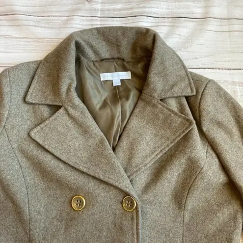 New York & Co. Wool Blend Double Breasted Winter Peacoat Size L