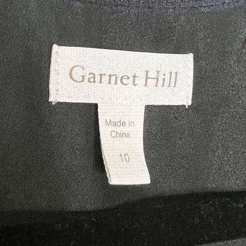 Garnet Hill Bohemian Pocket Dress Black Size 10