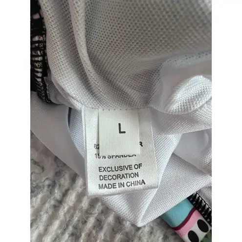 New Modlily Swimsuit Bottoms Boy Shorts L Black Multi Size L