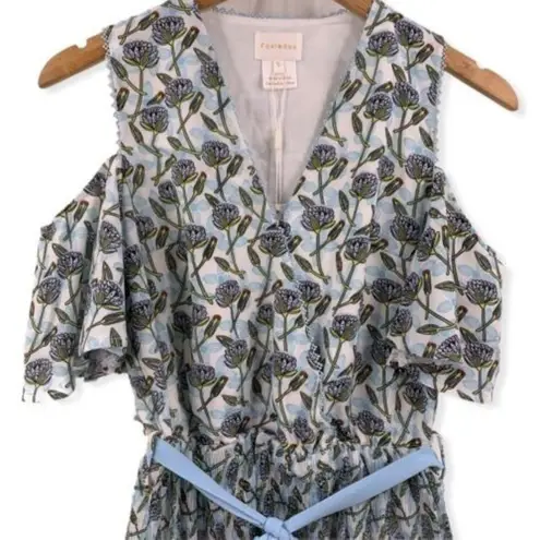 Foxiedox Dress Lexie Cold Shoulder Floral Wrap Coquette Summer New Medium - Image 4