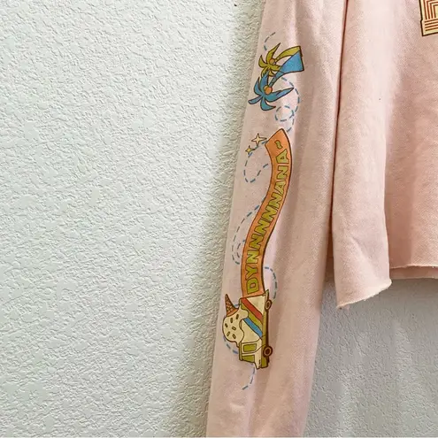 Dynamite TINY TAN BTS KPOP Crop Pull Over Hooded Sweatshirt Women’s Teen Size L