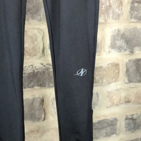 NordicTrack Leggings Black Zip‎ Ankle Woman's Size Small Drawstring Athletic