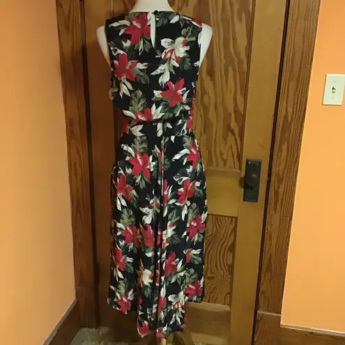 Vintage 90s floral pin up style dress Size 10