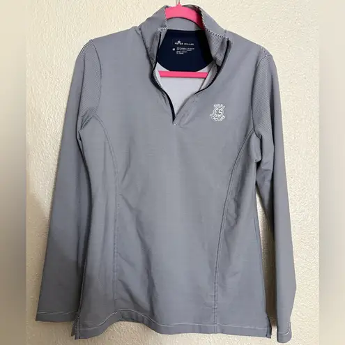 Peter Millar Vista Stripe Women's Golf Quarter Zip with embroidered logo size M