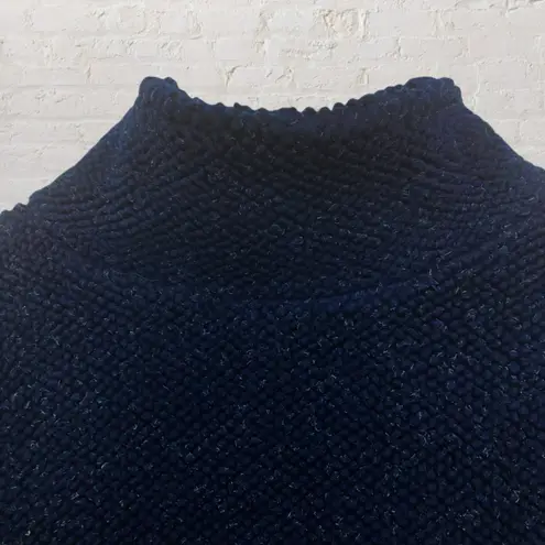 Woolrich Jacket L Vintage Sherpa Fleece Full Zip Navy Blue Cinched Waist