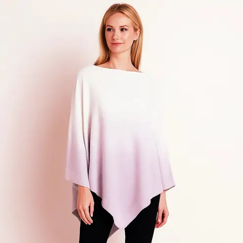 Barefoot Dreams Ocean Breeze Poncho Cozychic Ultra Lite Ombre Soft Violet