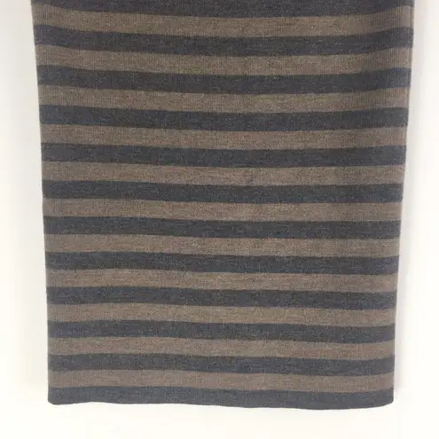 Club Monaco  Prudence Wool Striped Pencil Skirt Brown Gray Size XS