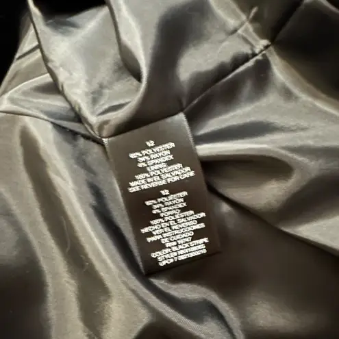 Norma Kamali  Boyfriend Jacket Blazer black pinstripe work wear size 12