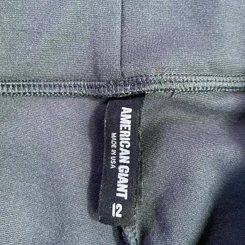 American Giant Ponte Kick Flare High Rise Navy Pants