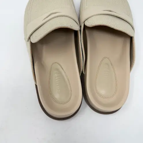 Schutz Ava Linen Flat Loafer Mule Womens Sandal Womens Size 11