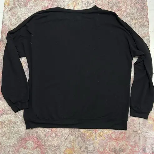 Star Wars Mandalorian Women’s Black Baby Yoda Sweatshirt, XL