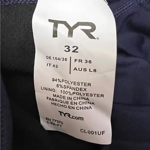 TYR Women's Durafast Elite Maxfit Racerback Swimsuit NEW Navy Blue Size 32 Size M - Image 9