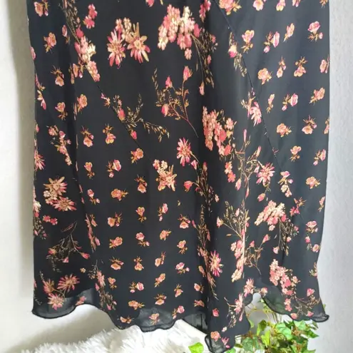 Emma James 2pc Flowy Floral Blouse Top and Skirt