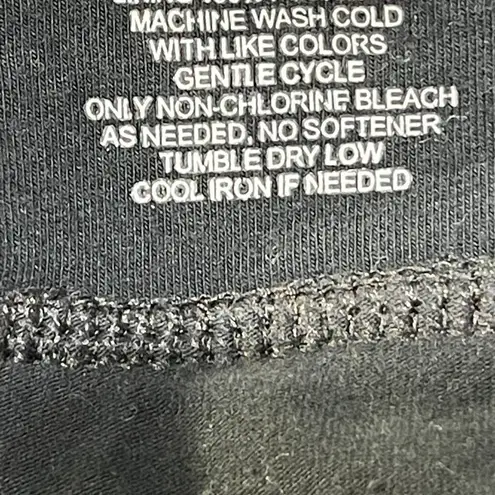 Avia Cropped 3/4 Length Black Yellow Legging's Size S Small