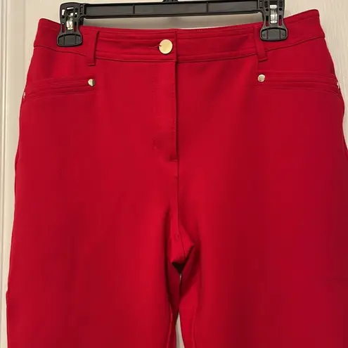 Chico's  So Slimming Red Valentine Ankle Pants 15” Inseam Size 0.5 | 4/6 EUC #7396