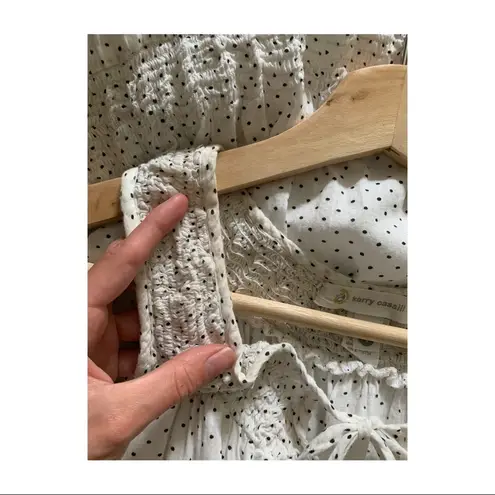 White Kerry Cassill dotted romper