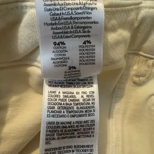 MOTHER Patch Pocket Private Ankle Fray Size 31 in Cream Puffs White