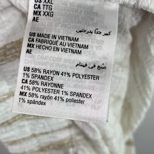 JM Collection - Wide Leg Stripe Saavy Pants - XXL