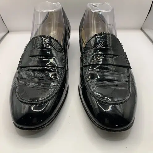 J.Crew  made in Italy Academy Penny Loafers in Black Leather Size US 11 E10