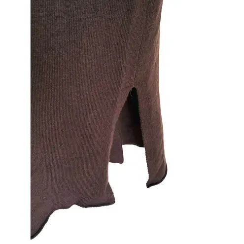 Frankie Shop Brown Wool Cashmere Midi Sweater Dress M/L Knit Cozy Fall Lagenlook Size M