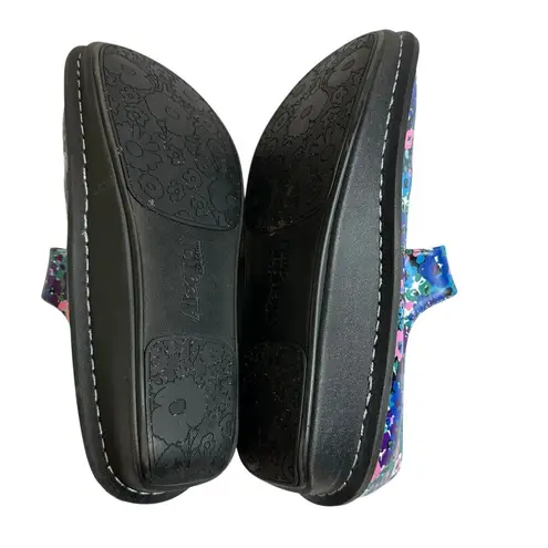 Alegria Paloma Super Saturated Floral Leather Mary Jane Casual Shoes Size 41