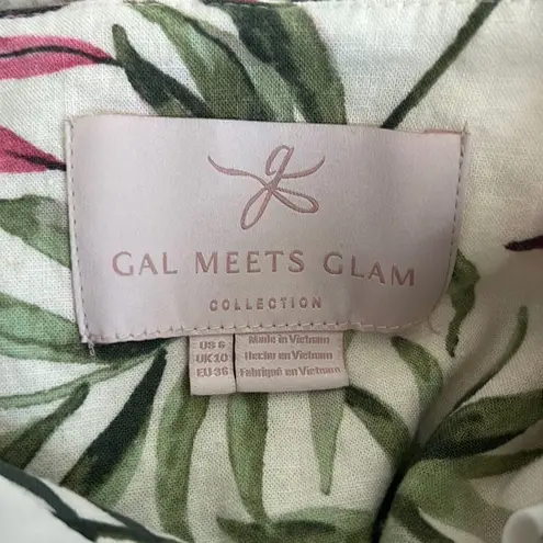 Gal Meets Glam Stevie Palm Print Top 6