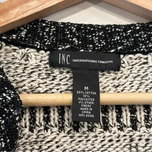 INC Knit Blazer Cardigan Size Medium Black