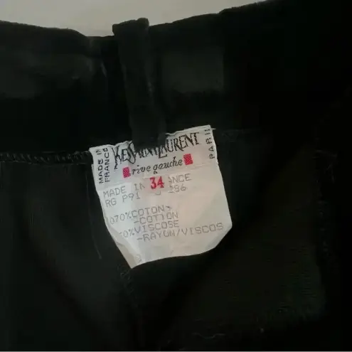 YSL 1099 Vintage Yves Saint Laurent High Rise Pleated Trouser Size 34