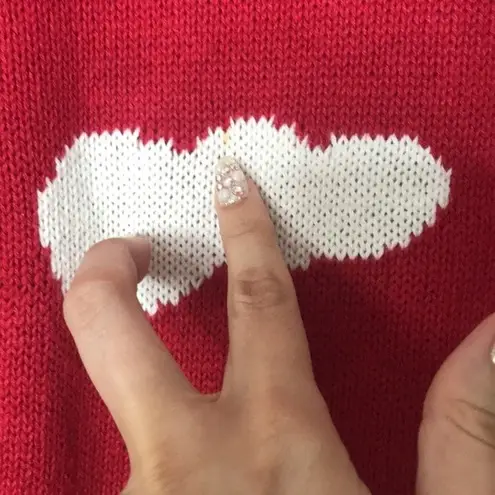 VTG Quaker factory nautical sailboat lighthouse embroidered pullover sweater Red Size M