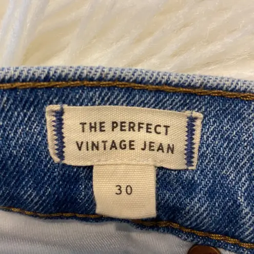 Madewell  The Perfect Vintage Jean size 30 BNWOT inseam 27” high waisted