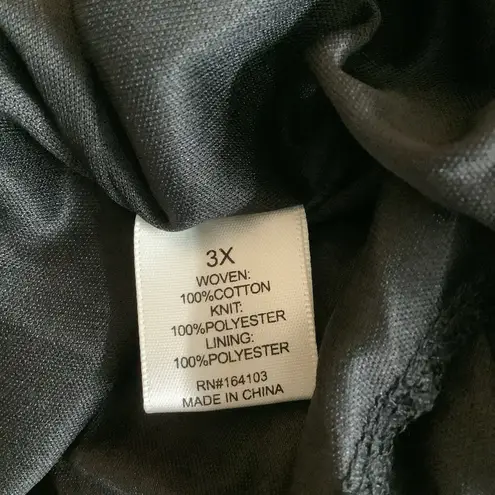 Occasions Size 3X Striped Black and White Sleeveless Maxi Dress. New With Tags.