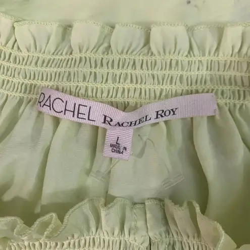 Rachel Roy Melinda Smocked Asymmetrical Blouse