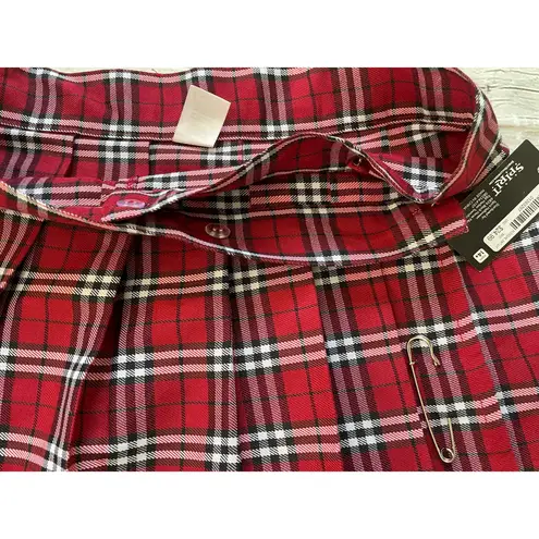 Spirit Halloween Sexy School Girl Plaid Mini Skirt NWT!