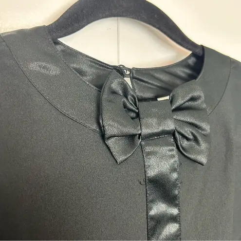 Oscar de la Renta Expressions Bow Blouse Black