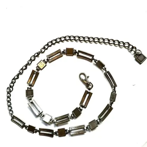 Silver tone Chain hip Belt