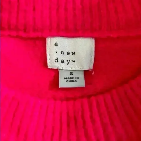 A New Day  neon pink super soft oversized sweater in size small