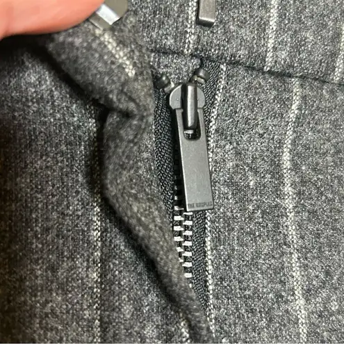 The Kooples Confort Pins Stripes Pants Slacks Career Wear Grey Gray Women 36 NWT