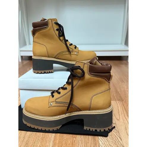 Maje NEW Brown Nubuck Combat Boots Brown size 40