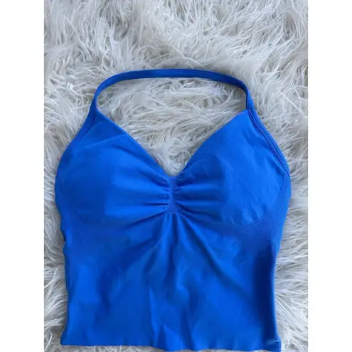 DFYNE Impact Longline Strappy Top Electric Blue Size Medium
