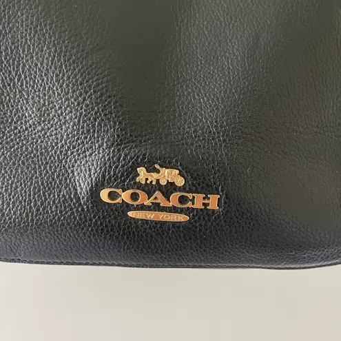 Coach Jes Hobo with Leather Strap in Black