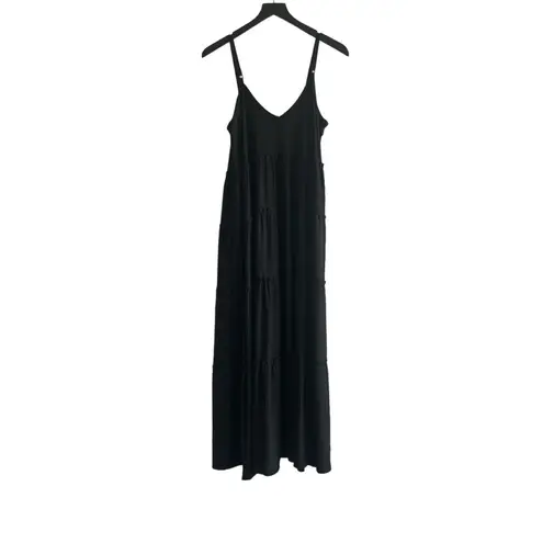 Zenana Outfitters NWOT Black Tiered Maxi Dress, Size Medium
