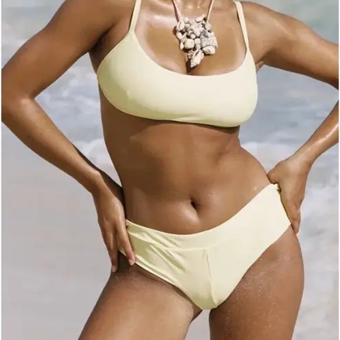 New! Abysse Free People Malia Bikini Bottom in yellow, size M Yellow Size M